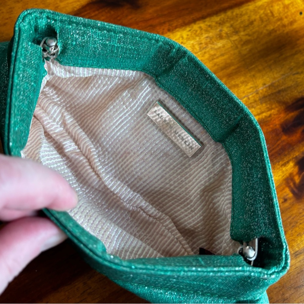 Lauren Merkin sparkle green clutch - Picture 6 of 6